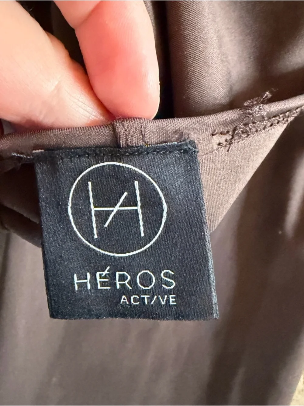 Heros Active‎ Brown Bodysuit Women’s Size Small Workout Jumpsuit Skinny Leg Gym